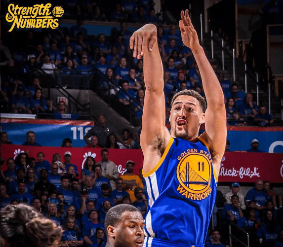 Klay Thompson diz que 11 bolas de 3 deveriam ter sido 13