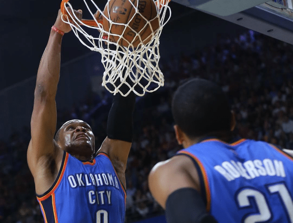 Thunder Westbrook pr&eacute;-temporada
