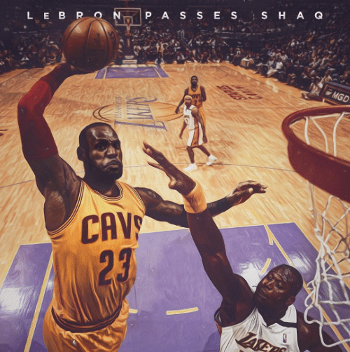 LeBron James passa Shaquille O&rsquo;Neal e &eacute; o s&eacute;timo na lista de maiores pontuadores