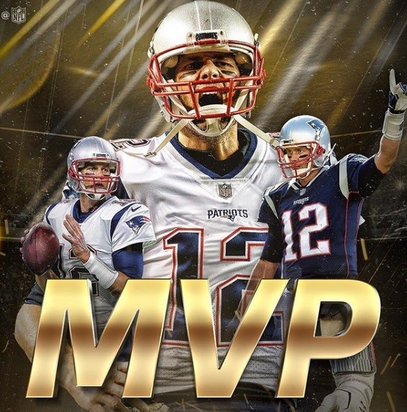Sem surpresa, Tom Brady &eacute; eleito MVP da temporada 2017 da NFL