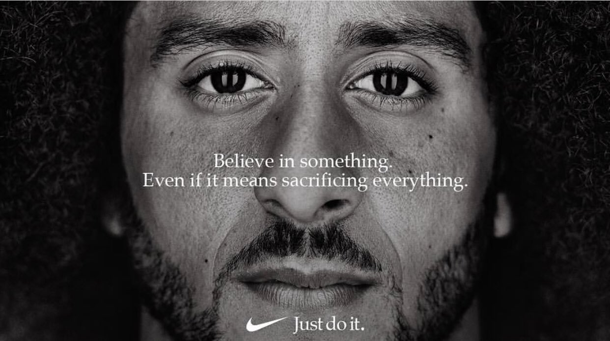 Colin Kaepernick em nova campanha da Nike