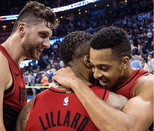 mcollum damian lillard jusuf nurkic