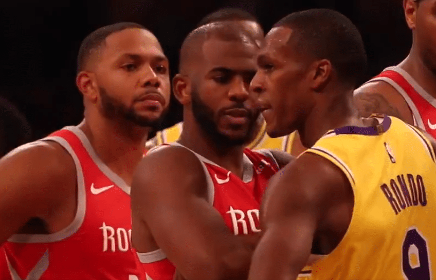 Brandon Ingram, Rajon Rondo e Chris Paul s&atilde;o suspensos pela NBA por briga