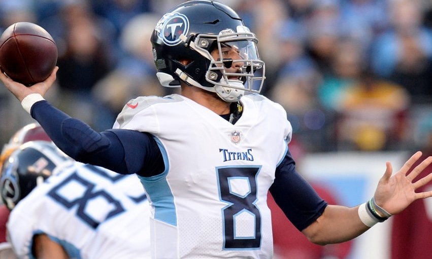 Marcus Mariota &eacute; listado como question&aacute;vel para o Sunday Night Football