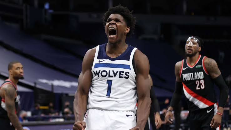 Anthony Edwards, do Minnessota Timberwolves, &eacute; finalista para calouro do ano 2020/21