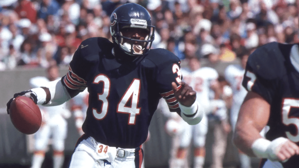 Walter Payton, o mais altru&iacute;sta e dominante running back da NFL