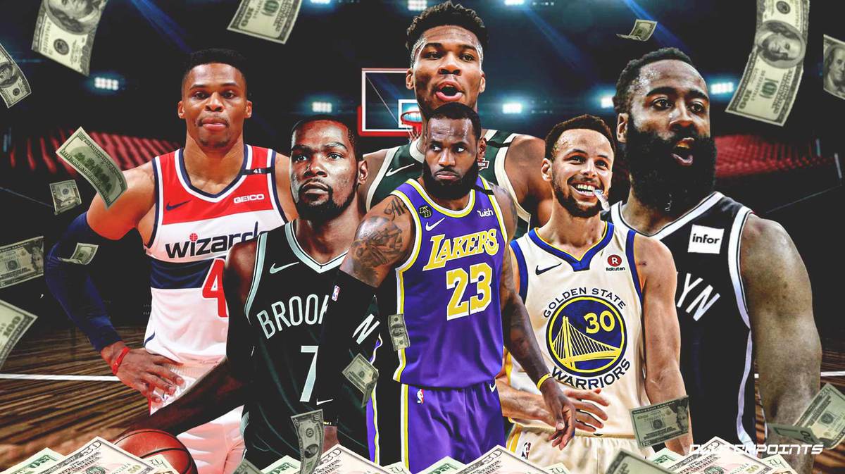 Top 10 maiores sal&aacute;rios da NBA 2021/22