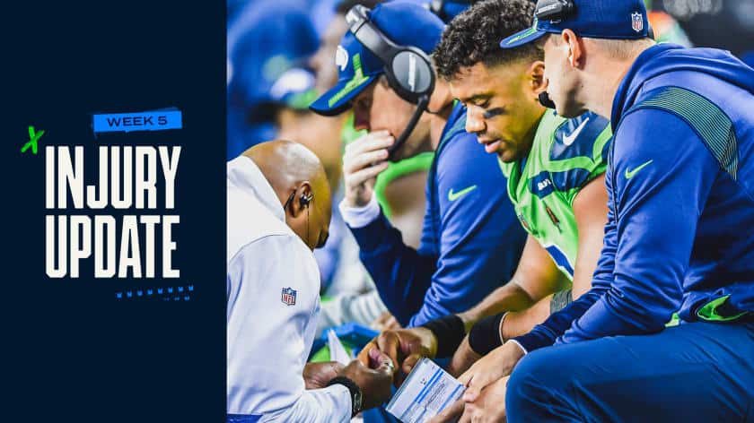 Russell Wilson sofre lesão no dedo