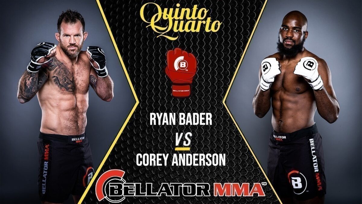 Ryan Bader x Corey Anderson – Dica, palpite e prognóstico – 16/10 – Bellator 268