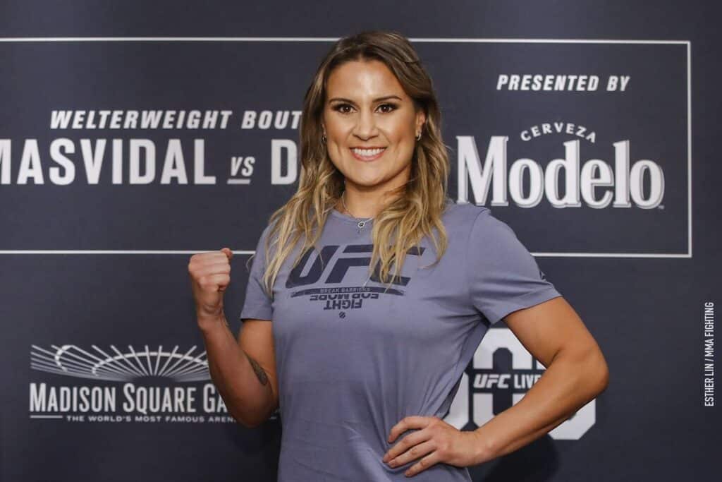 Jennifer Maia mostra confian&ccedil;a em revanche contra Katlyn Chookagian