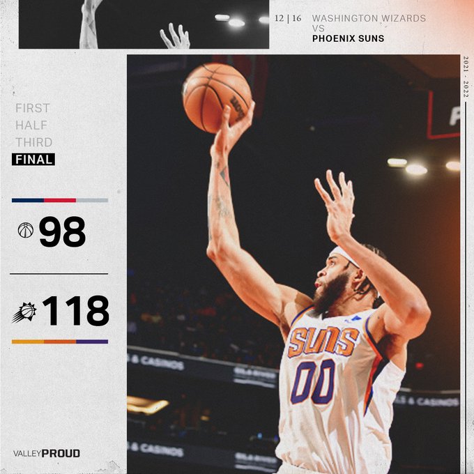 Phoenix Suns x Washington Wizards como aconteceu &ndash; Resultado, destaques e rea&ccedil;&atilde;o