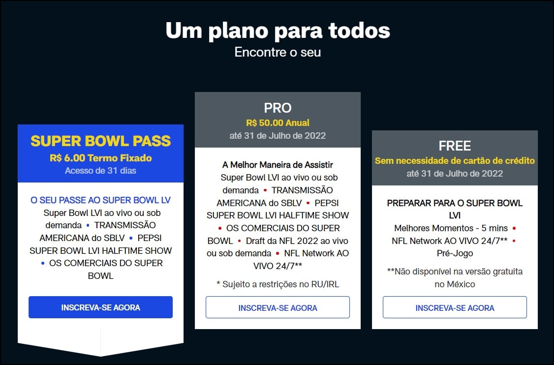 NFL Game Pass Voucher