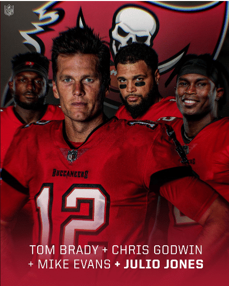 Julio Jones est&aacute; em Tampa