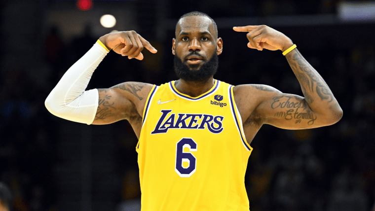Lebron em ação pelo Lakers
