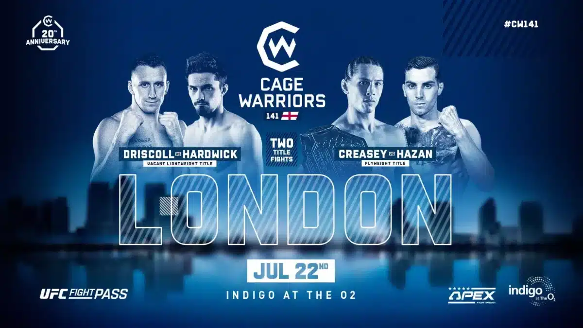 Cage Warriors 141: onde assistir?