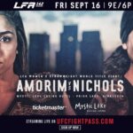LFA 142 Resultados: Amorim x Nichols (16/09)