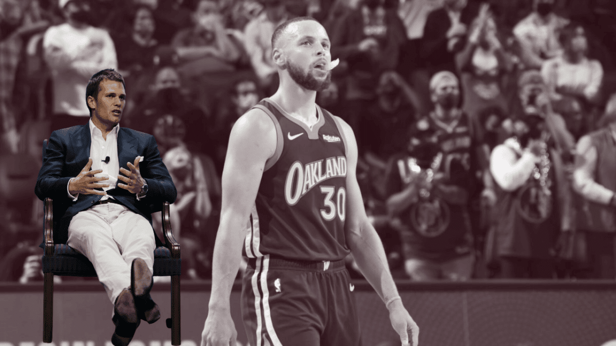 Steph Curry escuta Il consigliere Tom Brady sobre aposentadoria