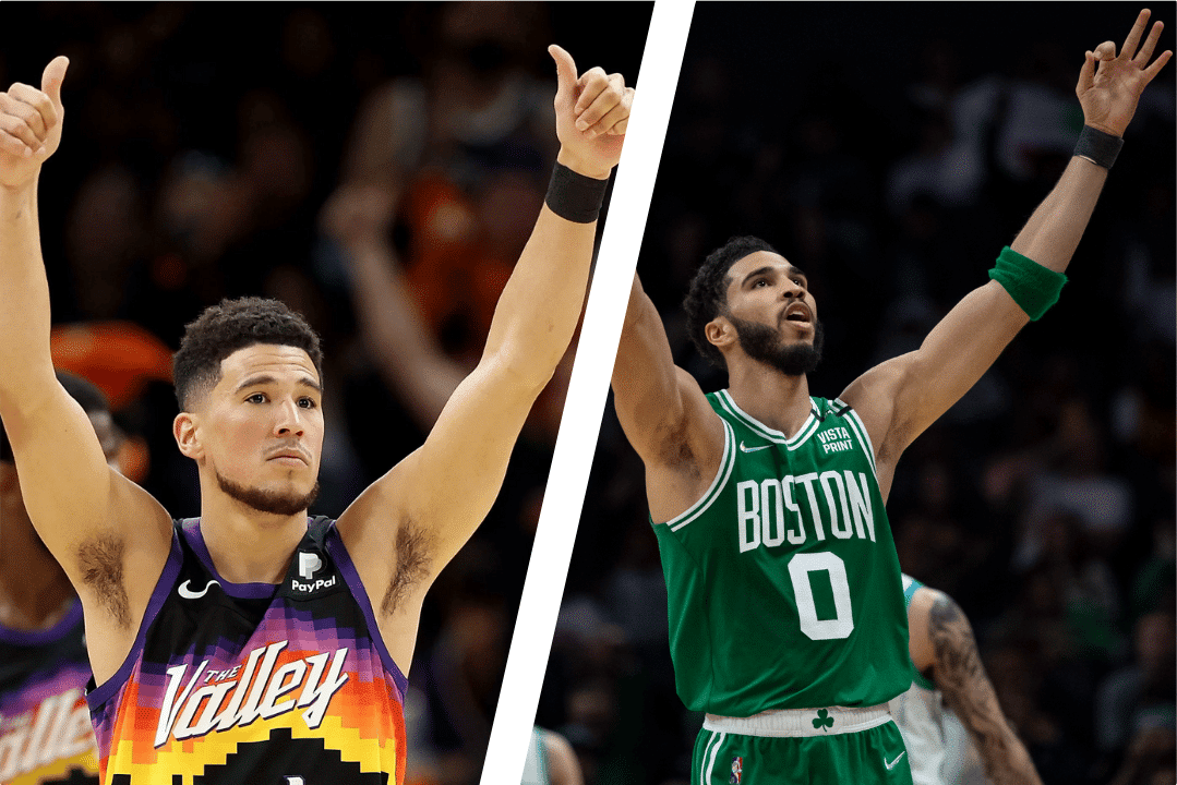 Devin Booker e Jayson Tatum s&atilde;o os donos de outubro e novembro
