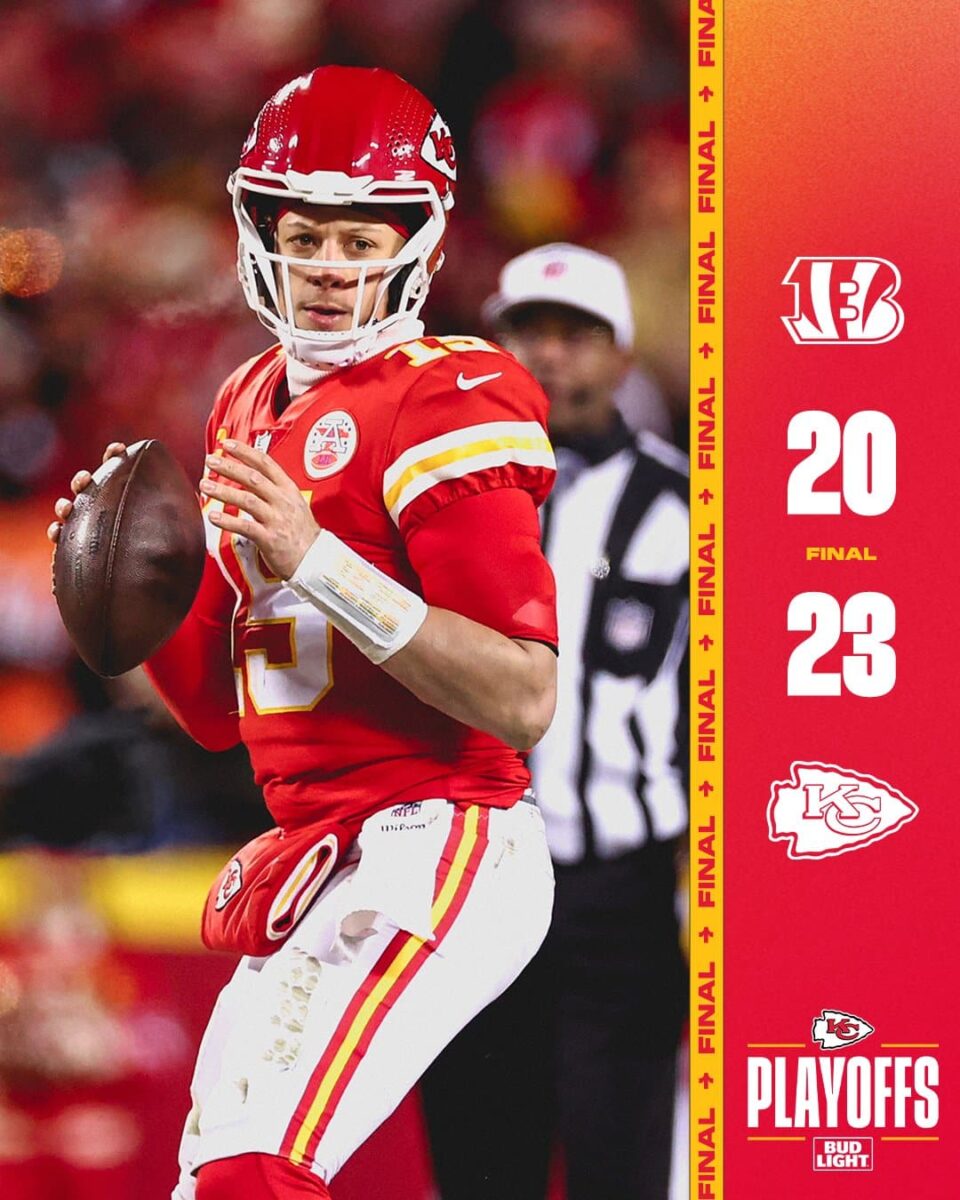 Kansas City Chiefs x Cincinnati Bengals como aconteceu &ndash; Resultado, destaques e rea&ccedil;&atilde;o &ndash; Final da AFC