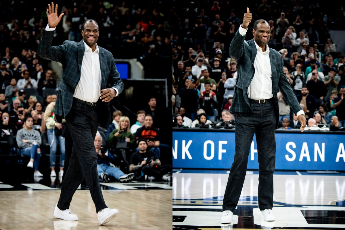 David Robinson. (Foto: Reprodução/Twitter/@Spurs)