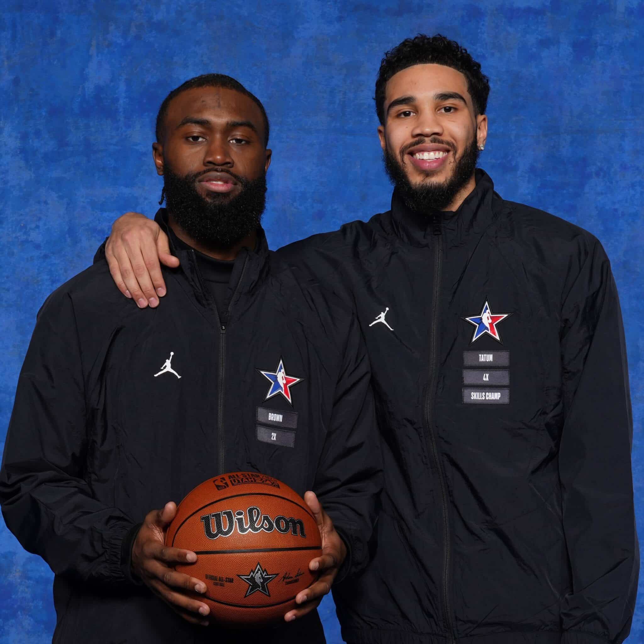 Jaylen Brown Jayson Tatum Boston Celtics All-Star Foto: Reprodu&ccedil;&atilde;o/Twitter/@celtics