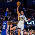 NBA: Embiid marca 46, mas Curry e Poole brilham na vit&oacute;ria dos Warriors sobre os Sixers
