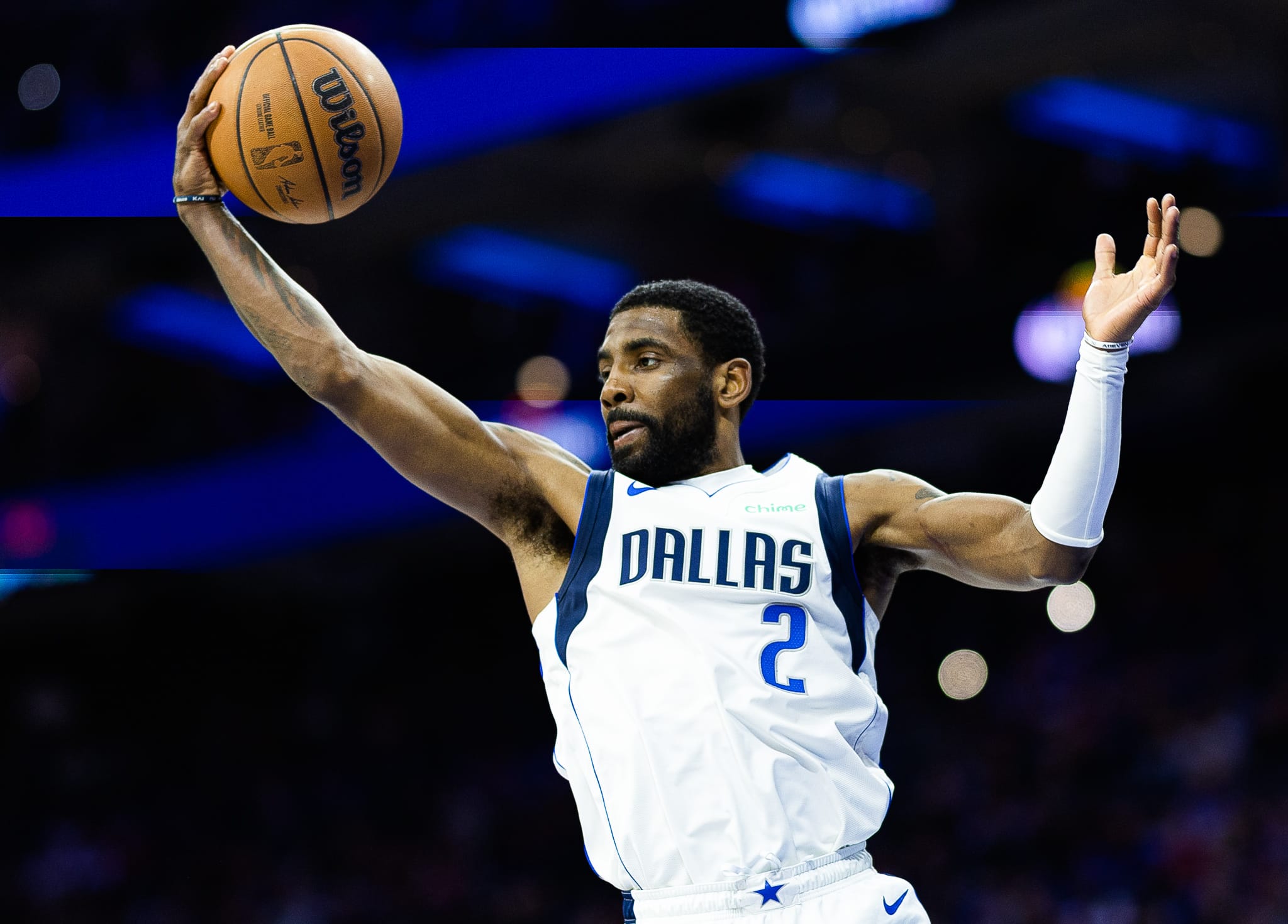 Kyrie Irving, do Dallas Mavericks na NBA. Foto: Bill Streicher / SUSA / Icon sport