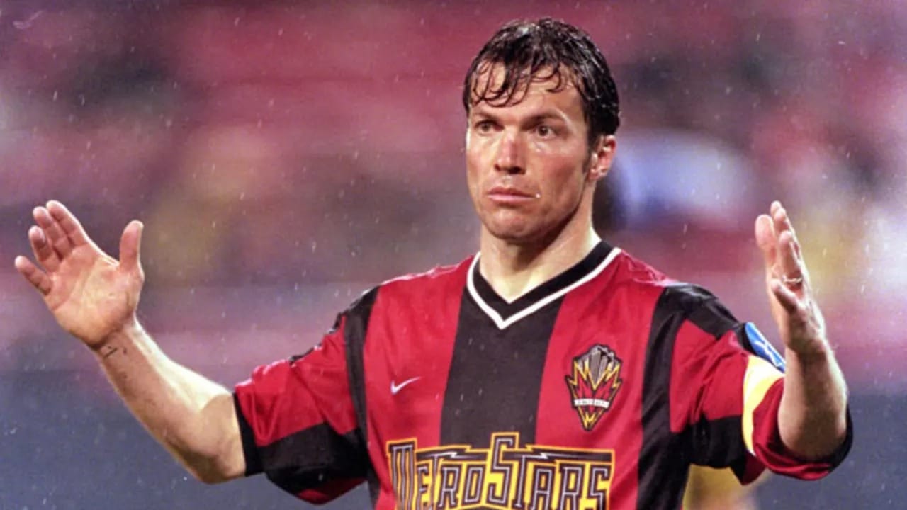 Lothar Matthaus no New York MetroStars (Foto: MLS/Divulga&ccedil;&atilde;o)