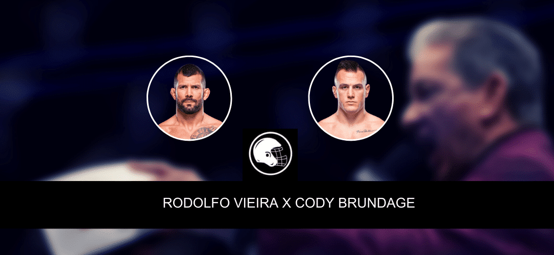 Rodolfo Vieira x Cody Brundage &ndash; palpite, odds e progn&oacute;stico &ndash; UFC &ndash; 29/4/2023