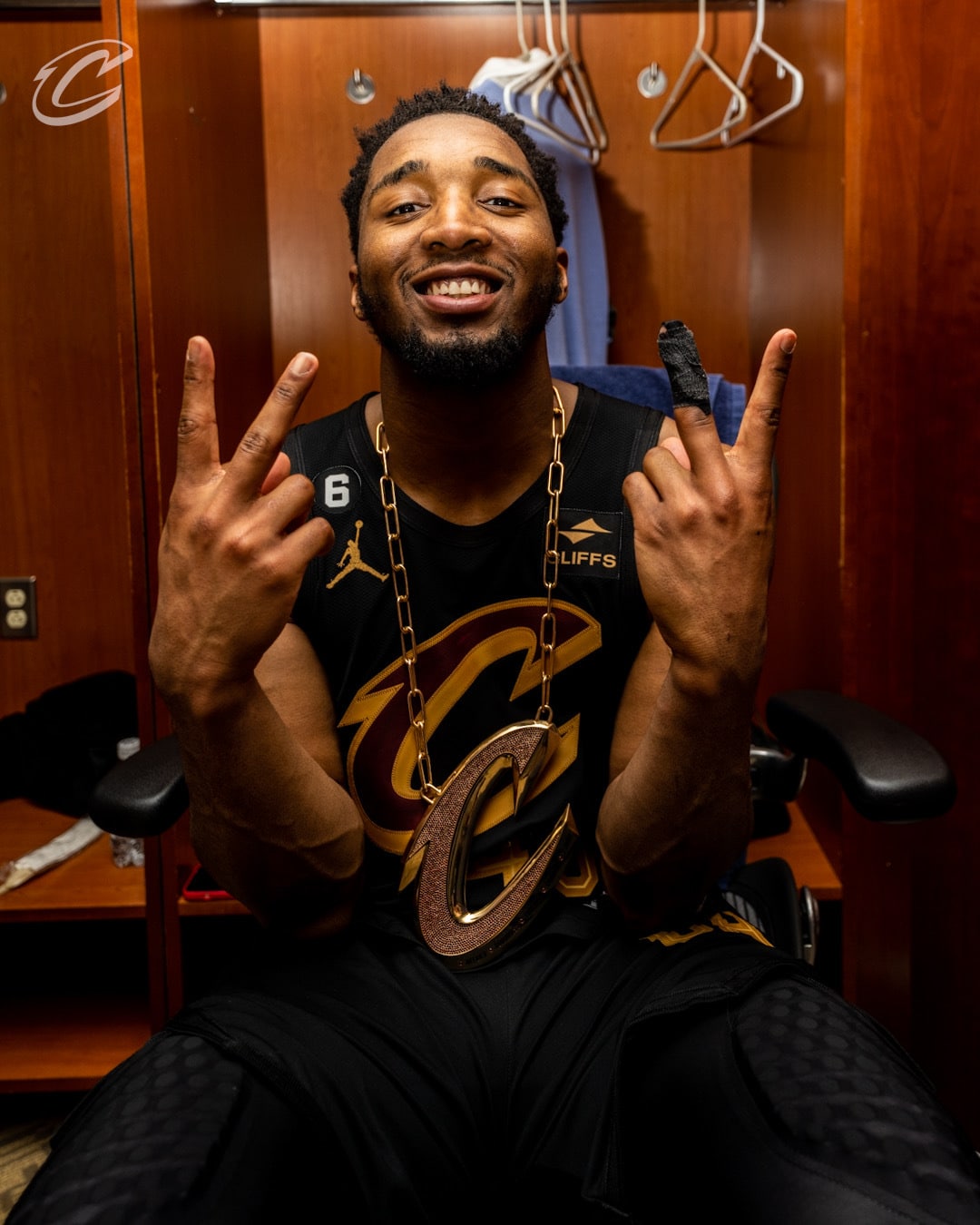 Donovan Mitchell, Cleveland Cavaliers Foto: Reprodu&ccedil;&atilde;o/Twitter/@cavs