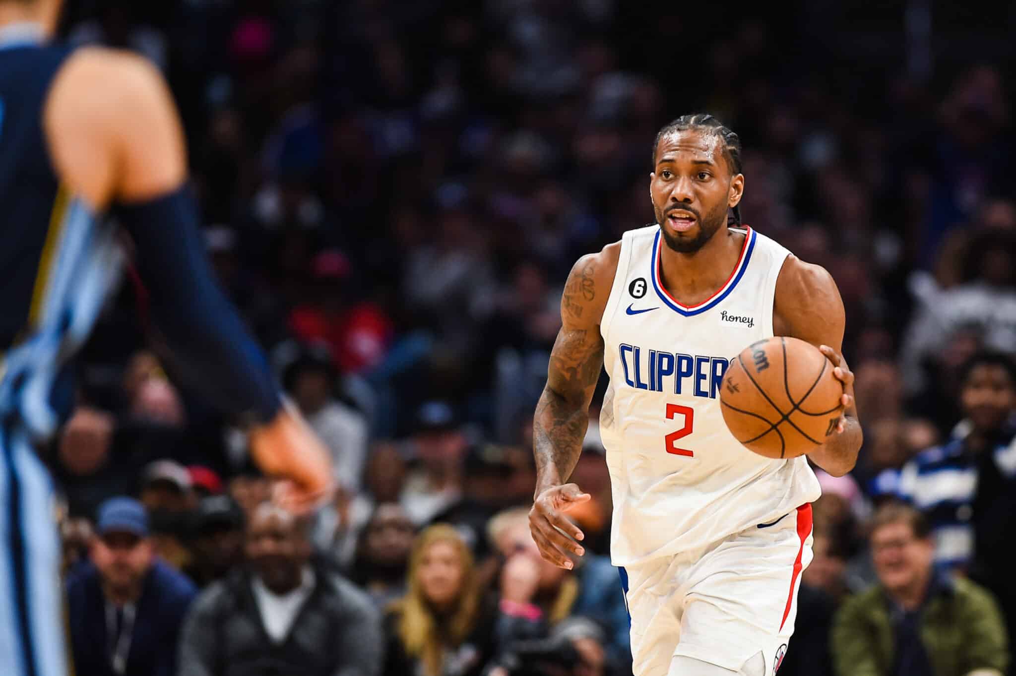 Kawhi Leonard, do Los Angeles Clippers NBA. Foto: Jonathan Hui / SUSA / Icon Sports