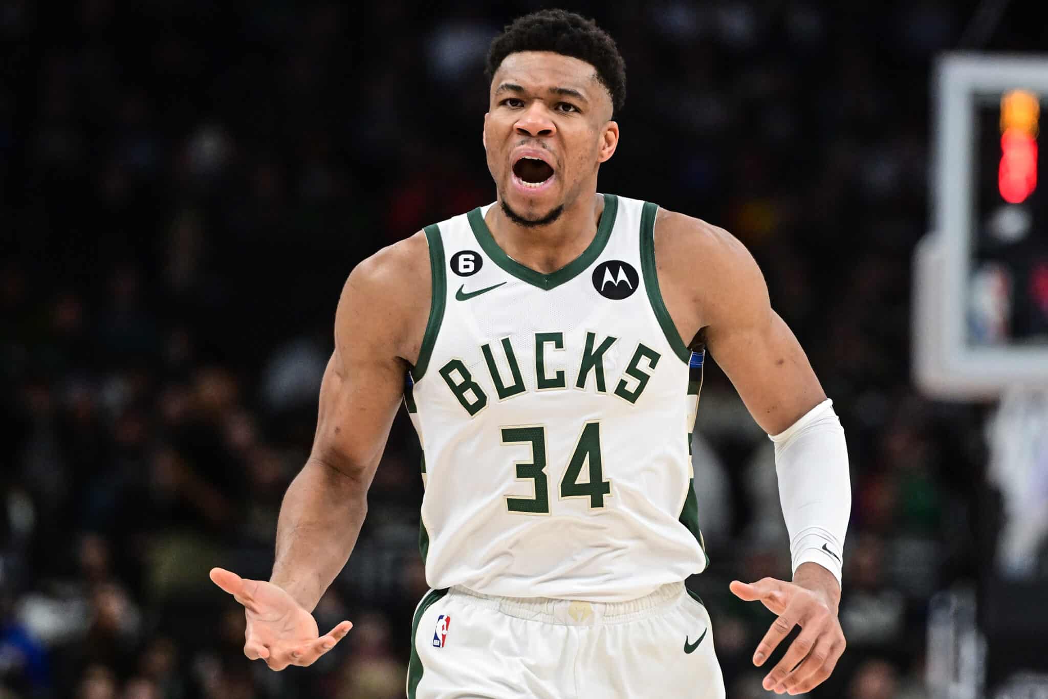Giannis Antetokounmpo, do Milwaukee Bucks. Foto: Benny Sieu / SUSA / Icon sport