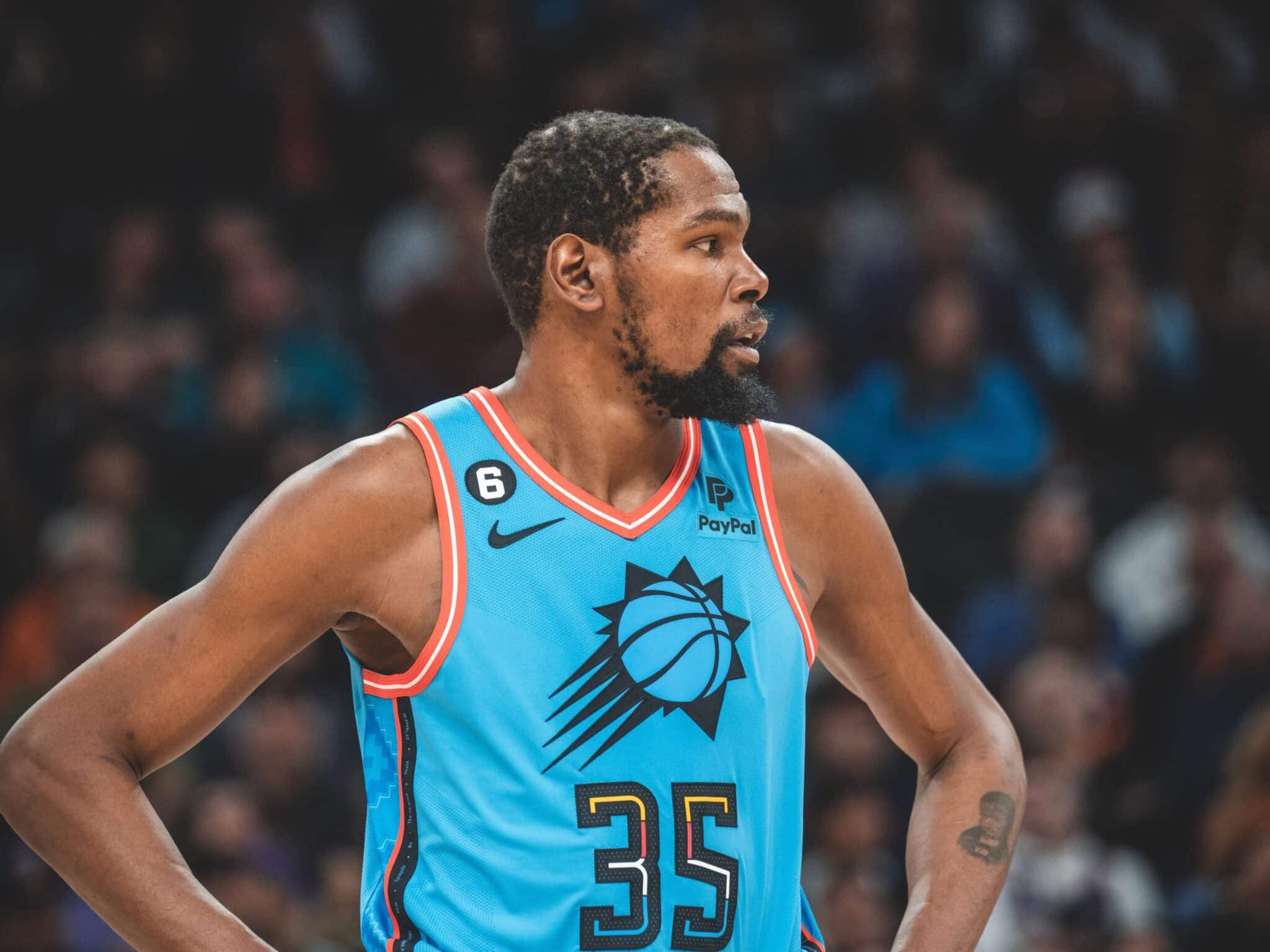 Kevin Durant Suns NBA. Foto: Reprodu&ccedil;&atilde;o/Twitter/@suns