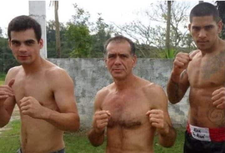 Alex Poatan (dir.) ao lado de Caique Raoni e Belocqua Wera. Foto: Arquivo Pessoal