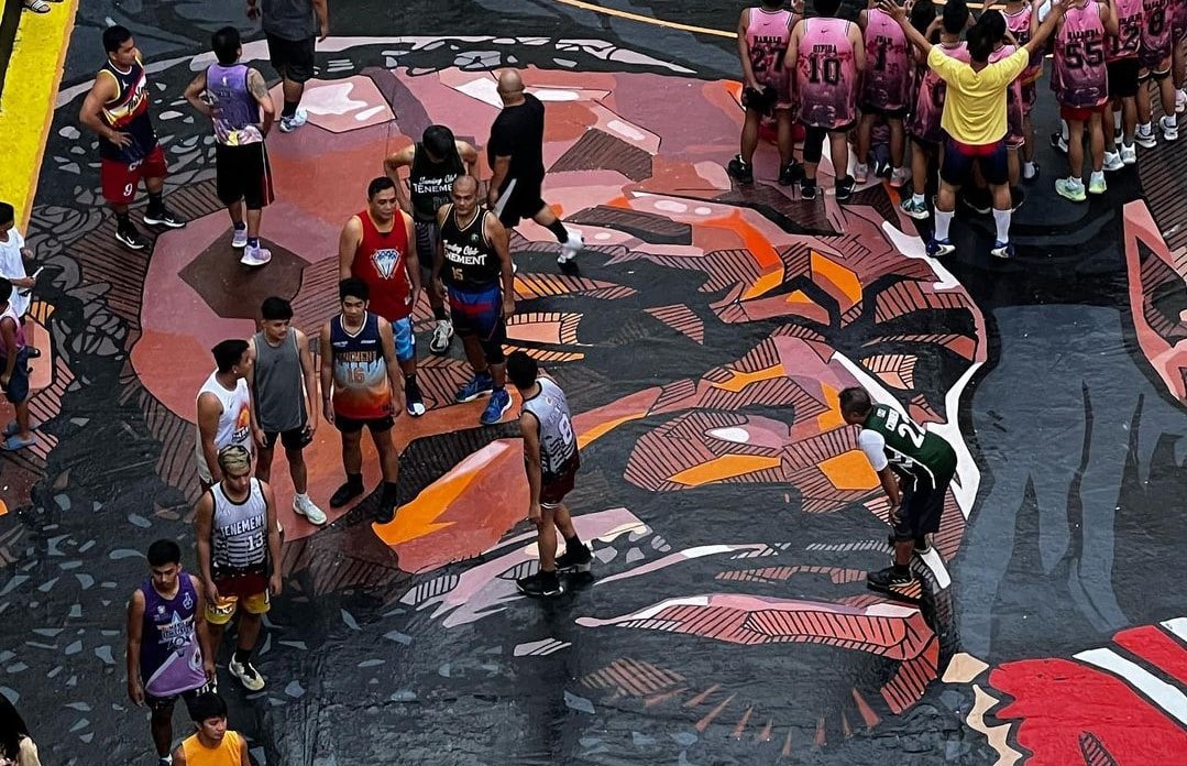 NBA Quadra Basquete LeBron Filipinas Foto: Reprodução/Instagram/@paintedworld_manila