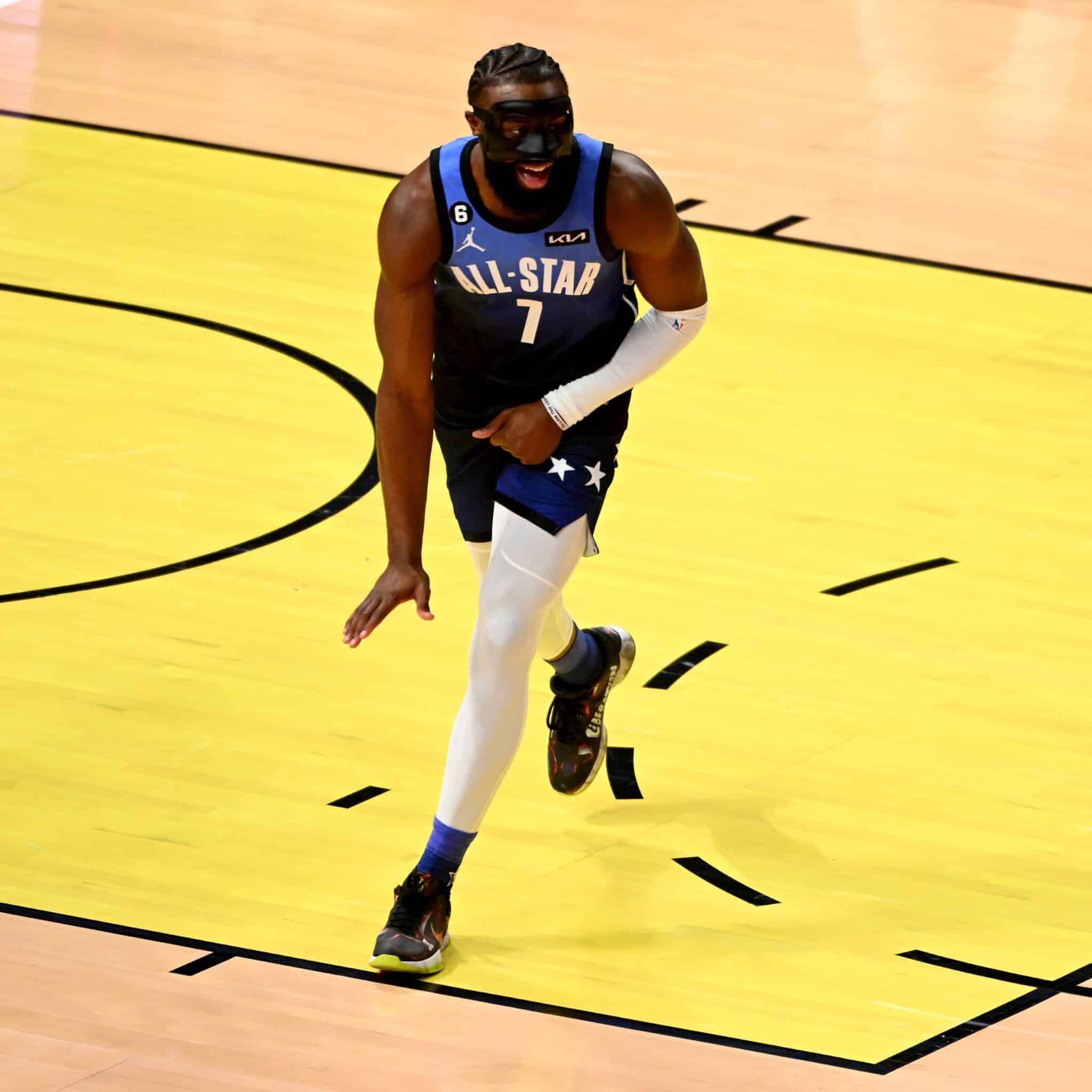 Jaylen Brown, NBA All-Star, Boston Celtics. Foto: Reprodu&ccedil;&atilde;o/Twitter/@celtics