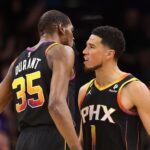 NBA Playoffs: Booker e Durant fazem hist&oacute;ria com 86 pontos sobre Nuggets