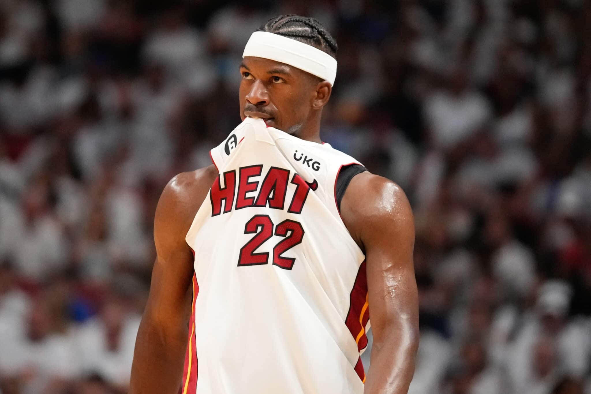 Jimmy Butler, do Miami Heat. Foto: Rich Storry / SUSA / Icon sport