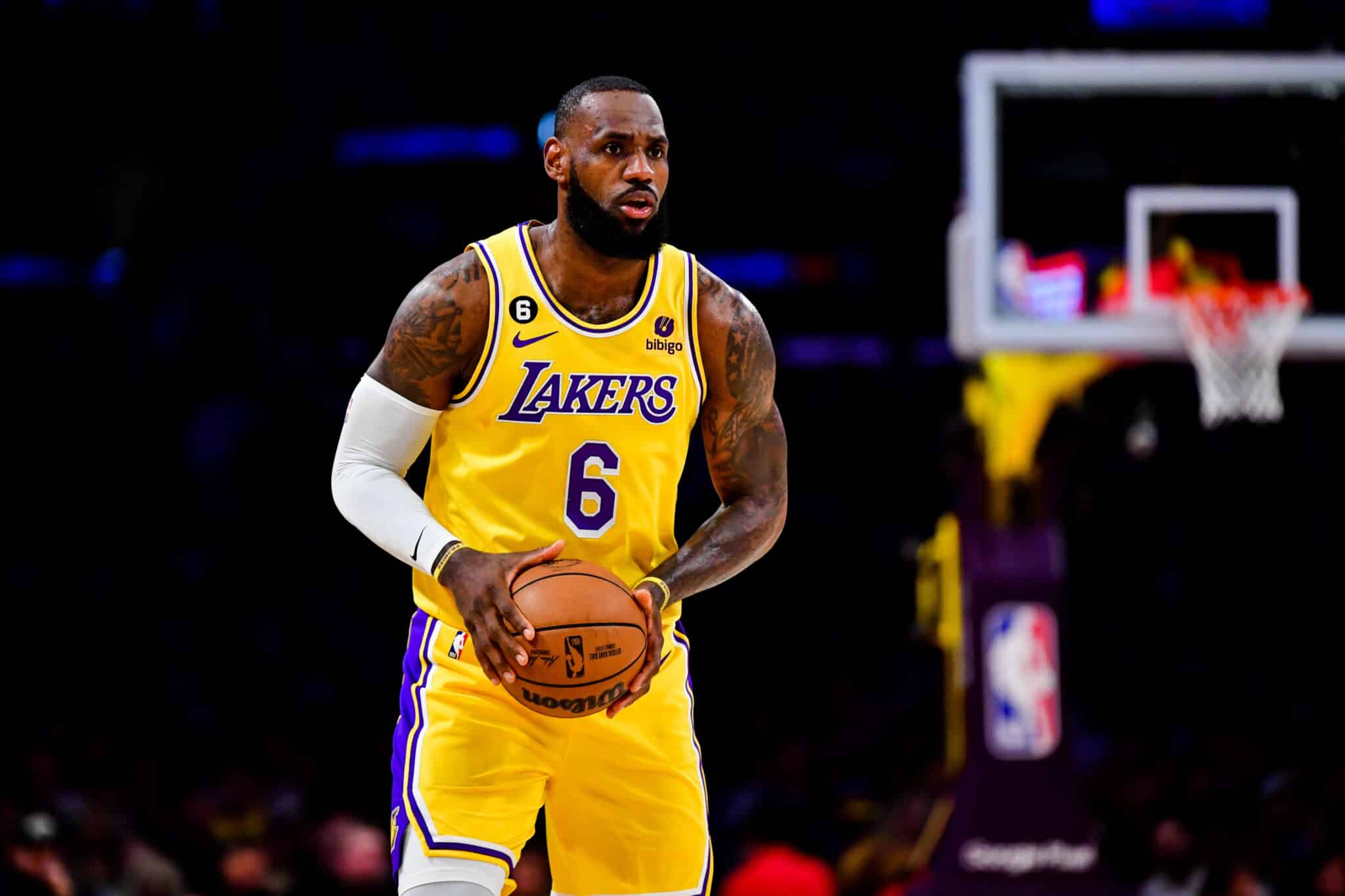 LeBron James, do Los Angeles Lakers. Foto: Gary A. Vasquez / SUSA / Icon sport