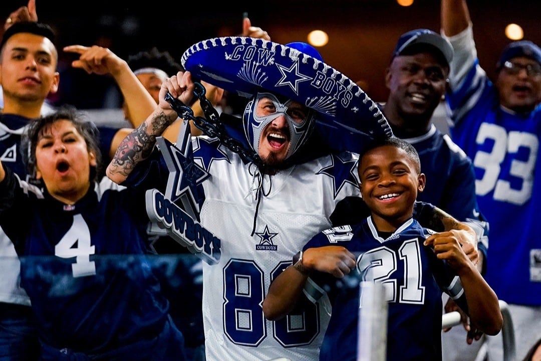 torcida Dallas Cowboys, NFL. Foto: Reprodu&ccedil;&atilde;o/Instagram/@attstadium