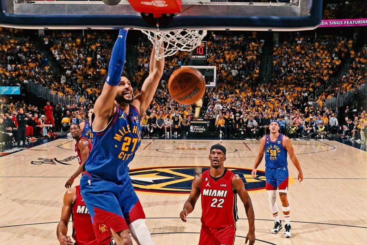 Nuggets amassam Heat no Jogo 1 das finais da NBA com dom&iacute;nio de Jokic