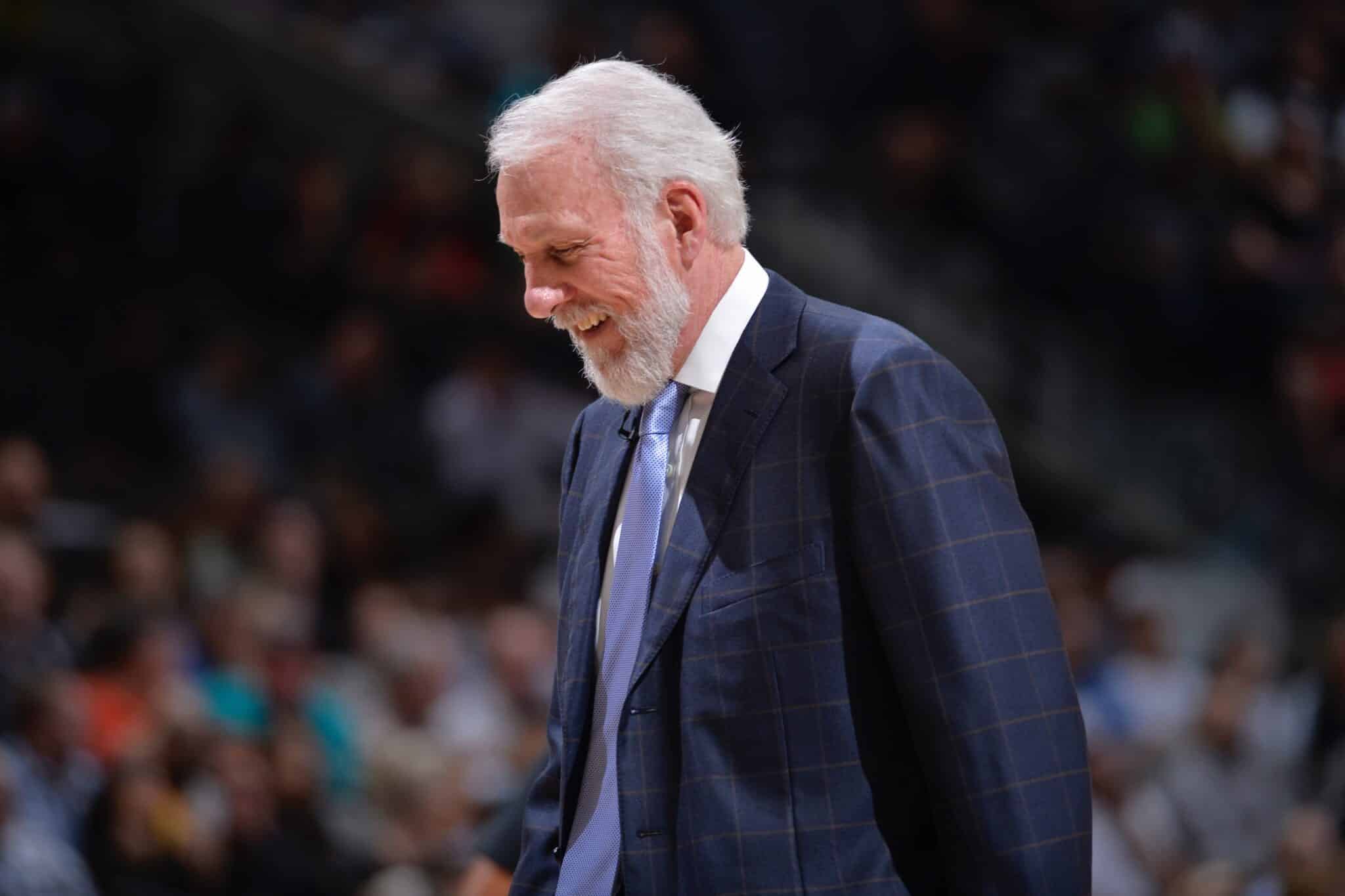 Gregg Popovich, San Antonio Spurs, NBA. Foto: Reprodu&ccedil;&atilde;o/Twitter/@Spurs