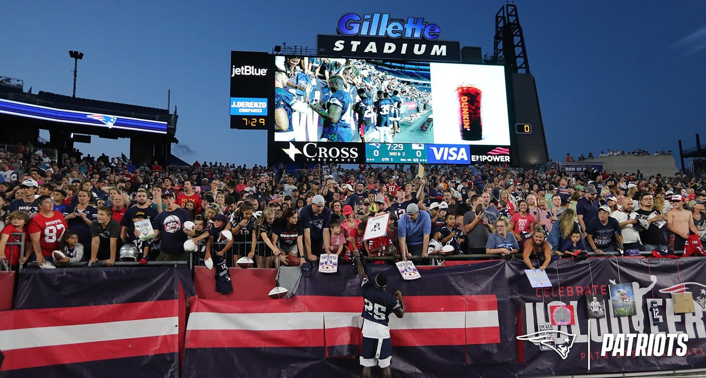 torcida New England Patriots. Foto: Reprodu&ccedil;&atilde;o/Twitter/@Patriots
