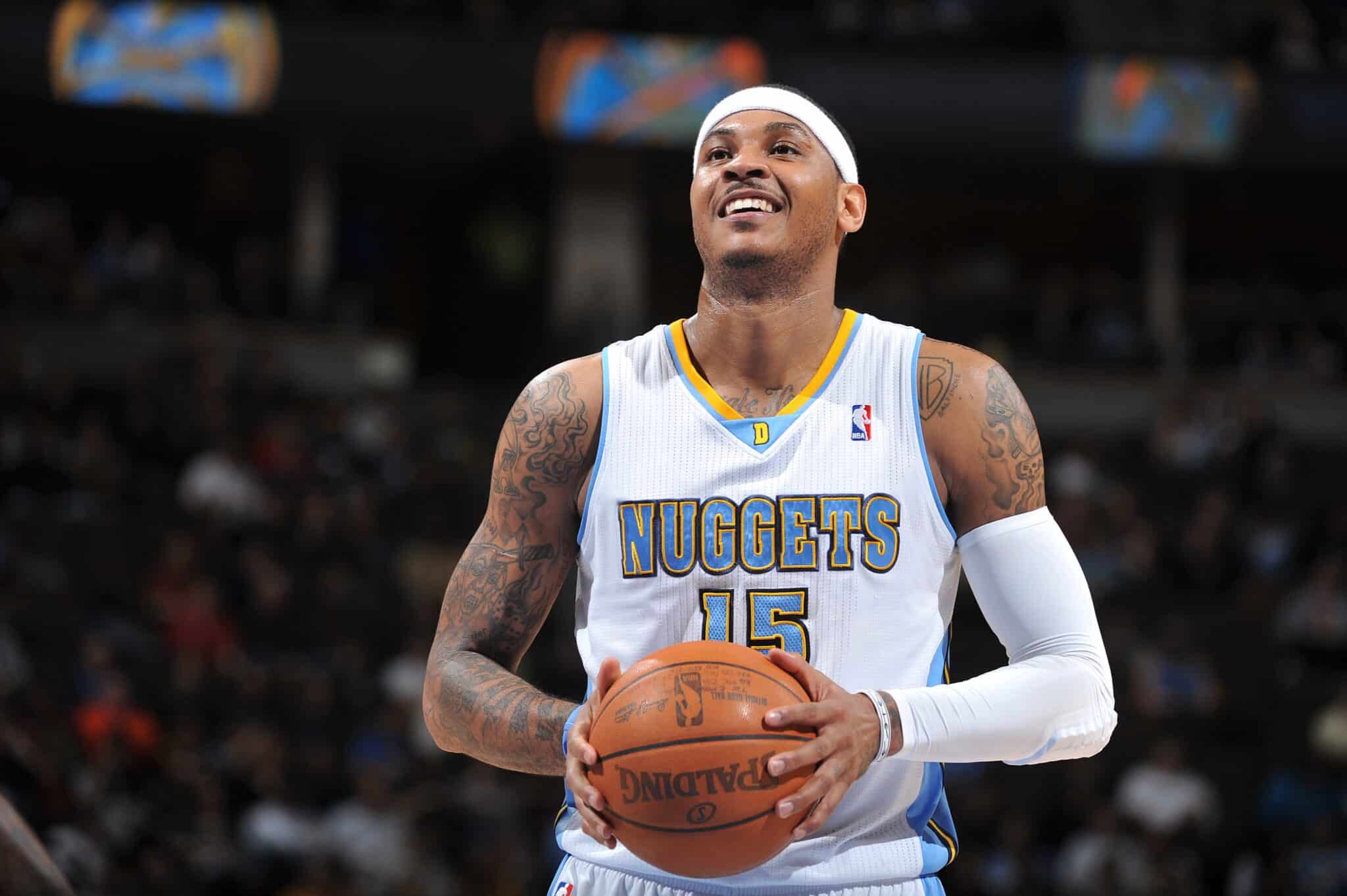 Carmelo Anthony, Denver Nuggets, NBA. Foto: Reprodu&ccedil;&atilde;o/Twitter/@nuggets