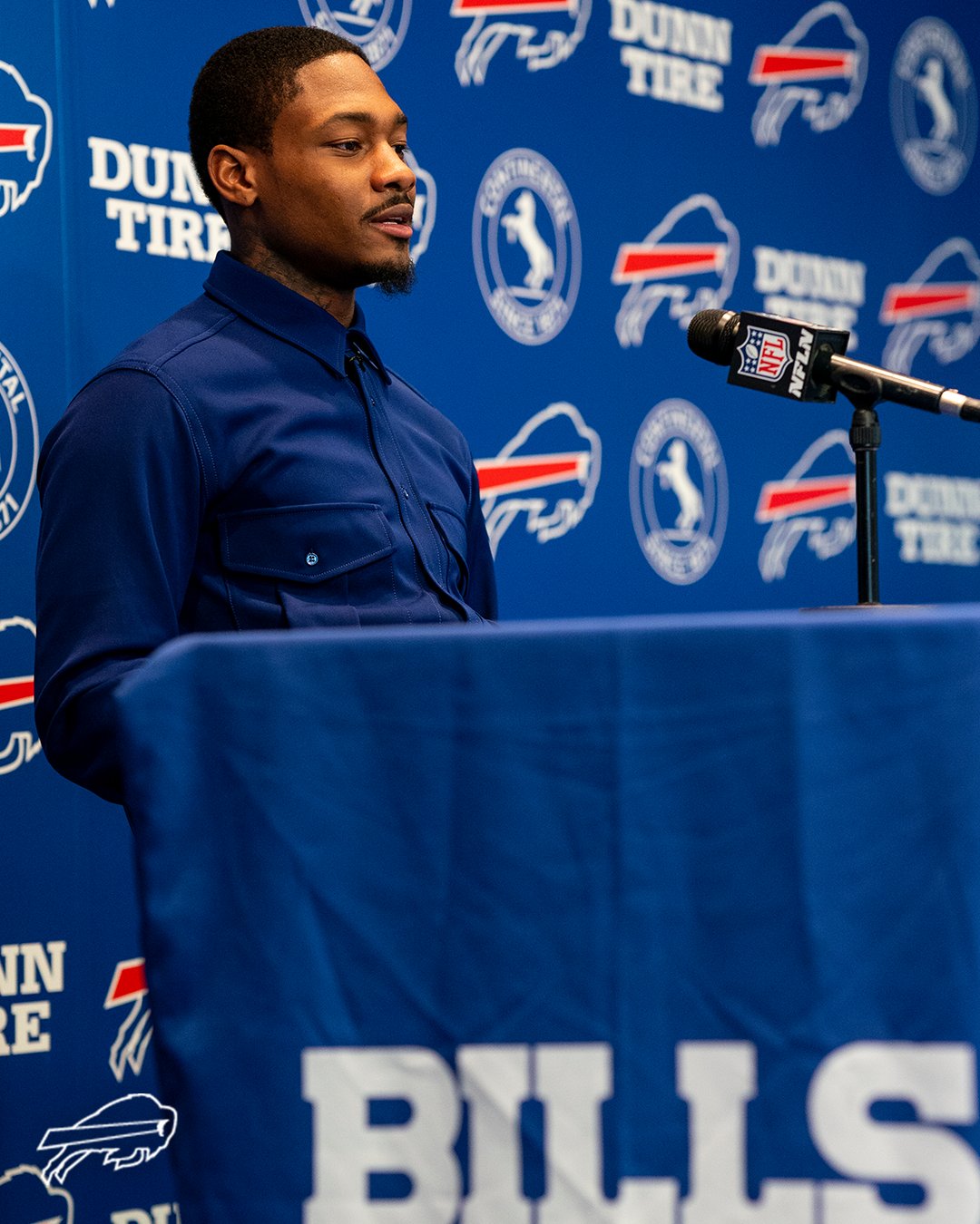 Stefon Diggs, Buffalo Bills, NFL. Foto: Reprodu&ccedil;&atilde;o/Twitter/@BuffaloBills