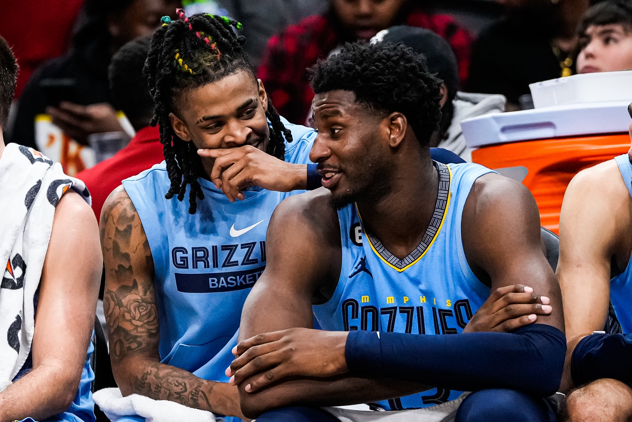 Ja Morant e Jaren Jackson Jr., do Memphis Grizzlies. Foto: Icon sport