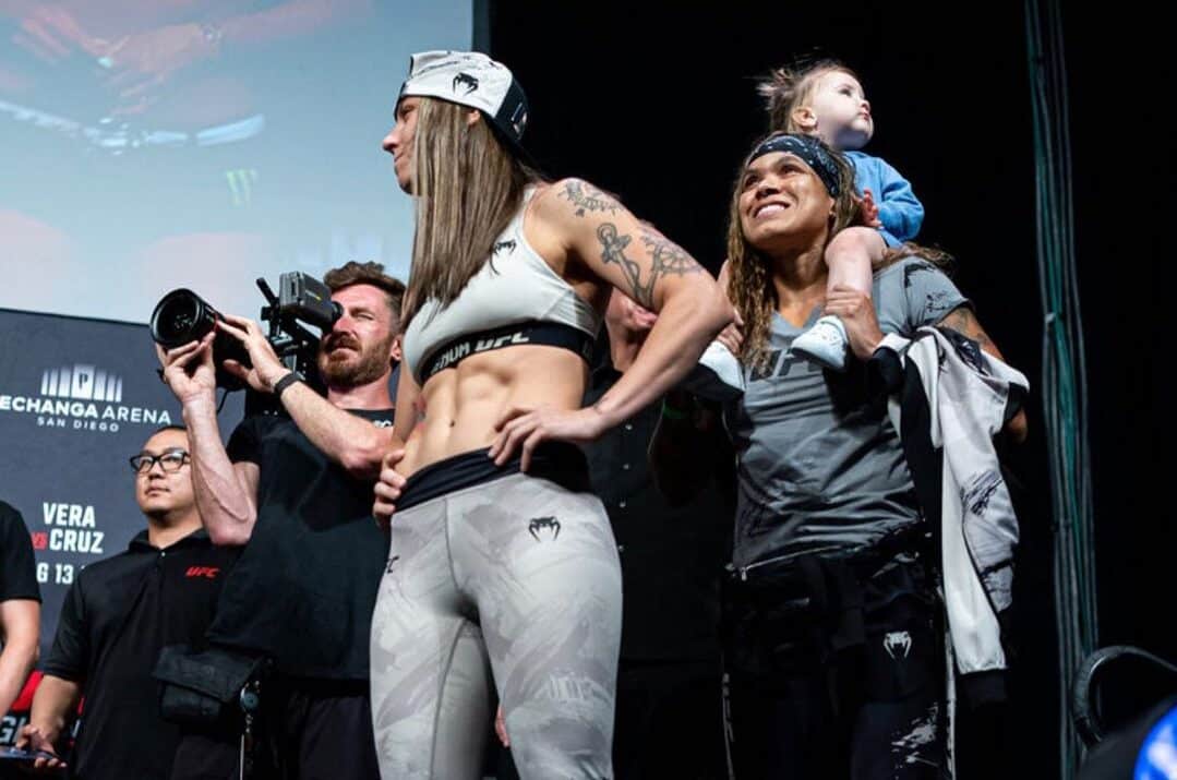Amanda Nunes apoia Nina Nunes em luta no UFC. Foto: Reprodu&ccedil;&atilde;o/Instagram/amanda_leoa
