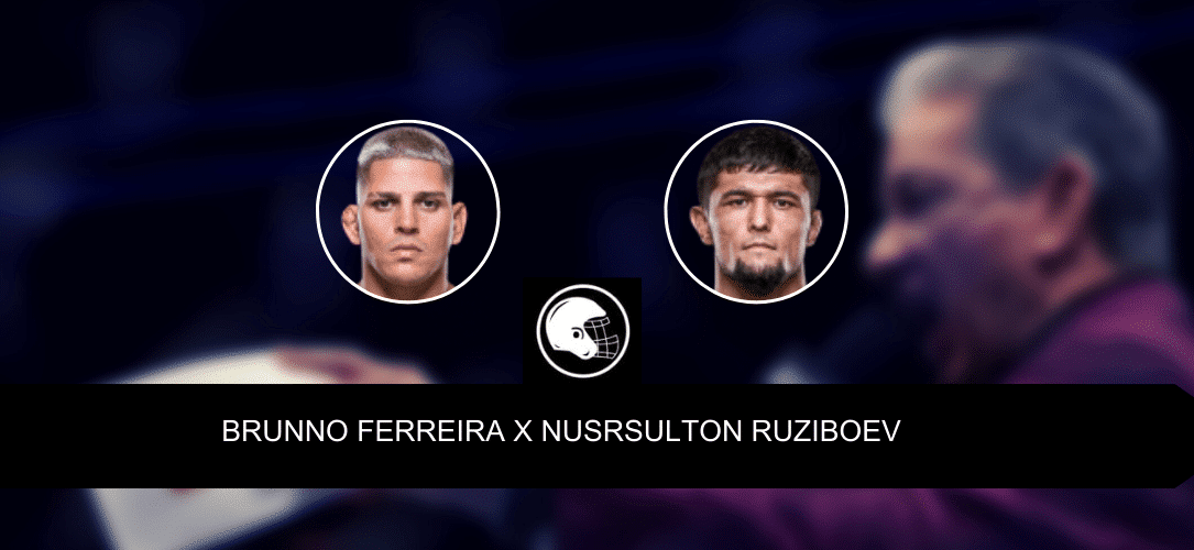 Brunno Ferreira x Nusrsulton Ruziboev palpite, odds e progn&oacute;stico &ndash; UFC &ndash; 1/7/2023