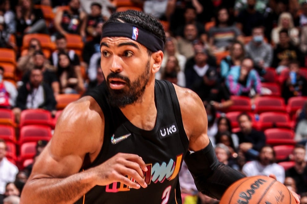 Gabe Vincent, Miami Heat, NBA. Foto: Reprodu&ccedil;&atilde;o/Twitter/@MiamiHEAT