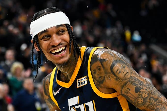 Jordan Clarkson, Utah Jazz, NBA. Foto: Reprodu&ccedil;&atilde;o/Twitter/@NBA